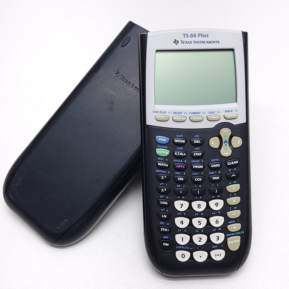 Texas Instruments TI-84 Plus Graphing Calculator Black With Cover - Picture 2 of 8